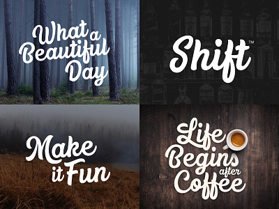 Replay&Tyler Typeface bar beautiful coffee fog font forest handwritten identity logo marker shift typeface