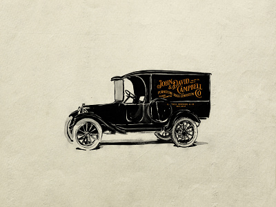 20's style design branding car design hipster identity illustration lettering logo old retro truck tyeface victorian vintage