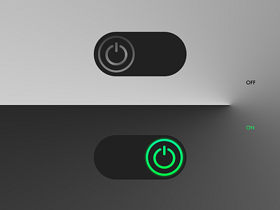 On / Off Swich app dailyui dailyuichallenge flat green icon inspiration onoff onoffswitch toggle toggle button ui uidesign uiux uxui vector