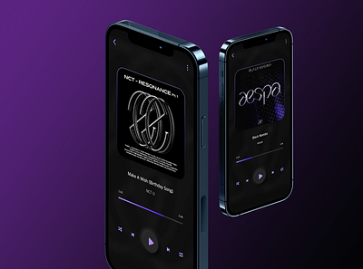 Music Player App app dailyui dailyuichallenge darkmode design figma flat music musicplayer ui uidesign uiux ux vector