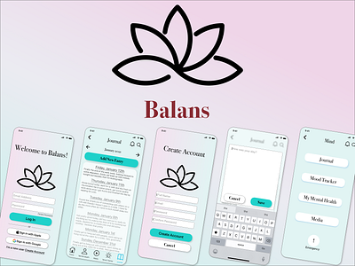 Balans Lifestyle App Polished UI ui ux