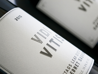 VIDI VITIS Napa, Stag's Leap Cabernet Sauvignon Wine Label