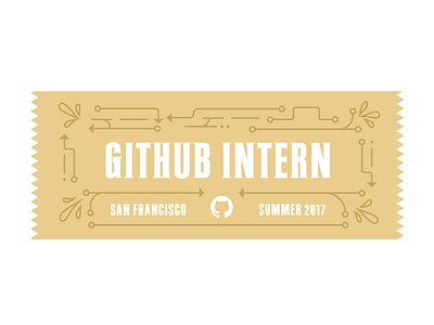 GitHub Intern 2017 chocolate francisco github golden intern internship octocons prize san ticket win wonka