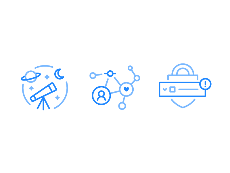 Universe 2017 Launch Icons explore github icons newsfeed octocat security universe