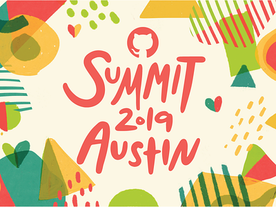 GitHub Summit 2019 Final! branding branding design conference github pattern summit texture