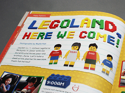 Legoland magazine layout