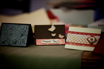 Handmade Thank You cards handmade photograph thank you