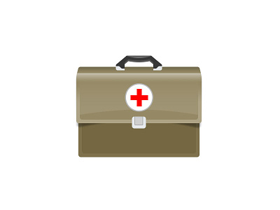 Medic Bag bag cross doctor hospital icon medical vector