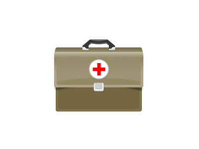 Medic Bag bag cross doctor hospital icon medical vector