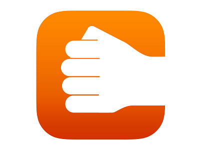 Punch fist icon ios7 punch