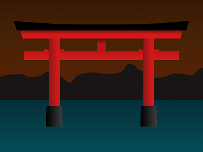Torii asia gate japan torii