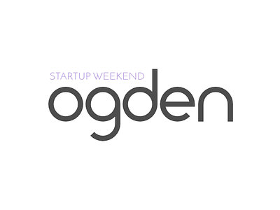 Startup Weekend Ogden branding logo ogden startup weekend utah