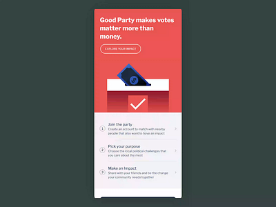 Anti-Corruption Non-Profit Lander clean figma flat ios landing page mobile mockup non profit non profit organization political politics ui ux web website