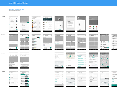 Material Design Wireframe Kit v_02 android flat free freebie kit material material design sketch ui ux wireframe