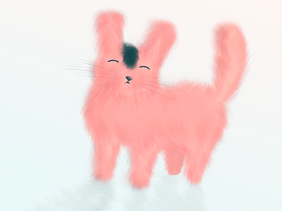 Fox Cutie 2d animal character cute drawing fur illustration simple texture