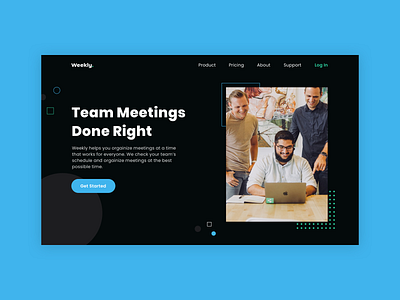 Landing Page Concept dark mode dark ui ui ui ux uiux ux ux ui design uxdesign visual design webdesign