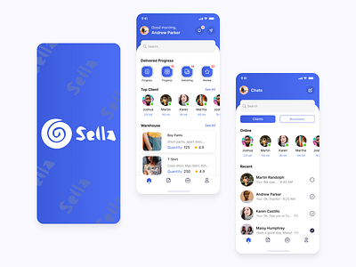 Sella - App For Seller Management app appdesign appforsale dailyui design designtrends designui dribbblers ideation saleapp ui uiapp