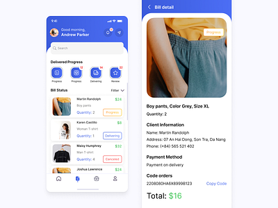 Sella - App For Seller Management (Bill Detail) app appdesign appui bill dailyui design designtrends detail dribbblers sella sellamanagement ui uiapp