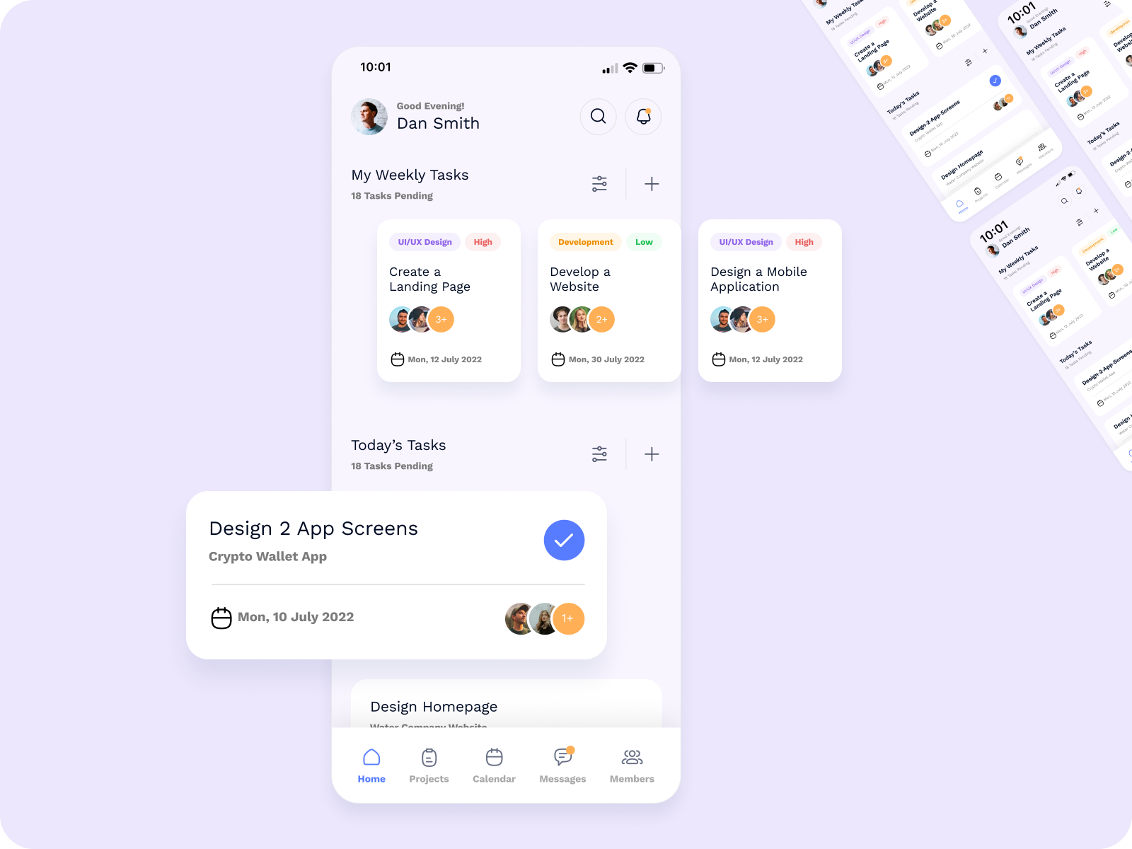 Task Management UI by Gia Thịnh Nguyễn on Dribbble