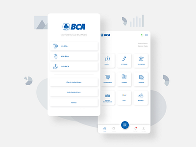 Redesign BCA Mobile App Menu