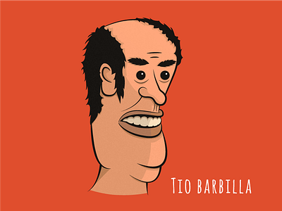 Tio Barbilla character illustration tio