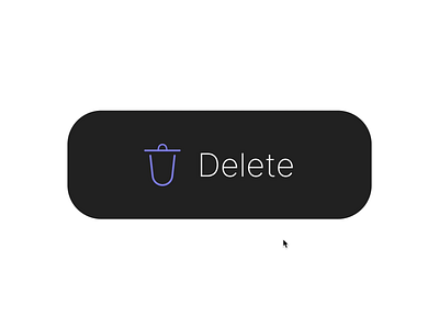 Delete Button animation delete design figma fun interactive logo minimalist motion graphics prototype trash ui uidesign uiux