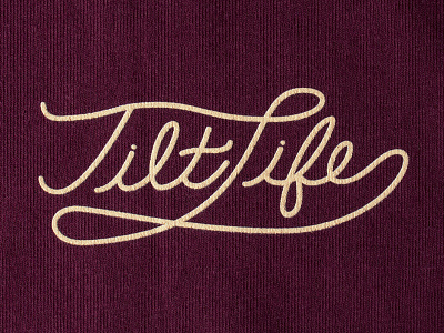 Tiltlife Script lettering script typography vector