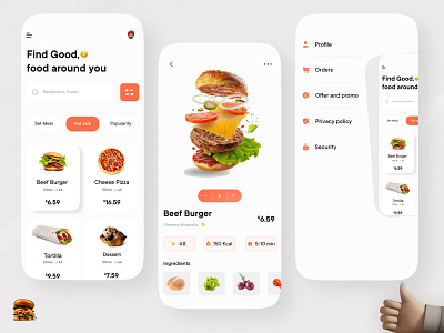 Restaurant Food app by Zahid Hasan on Dribbble