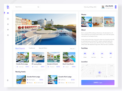 Hotel Booking Dashboard app app ui booking branding dashboard dashboard design design hostel hotel hotel booking house logo online reservation room travel ui uiux web web application