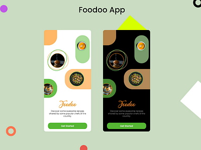 Foodoo App food app ui minimal ui mobile app ui modern design simple ui