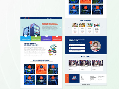 Online Learning Website - School of Enablers course e learning education graphic design homepage landing page ui uidesign ux uxdesign web web design web page website