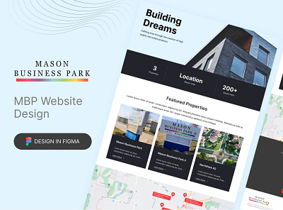 MBP (Real Estate) Website Design graphic design homepage landing page real estate ui user interface design ux web web design website