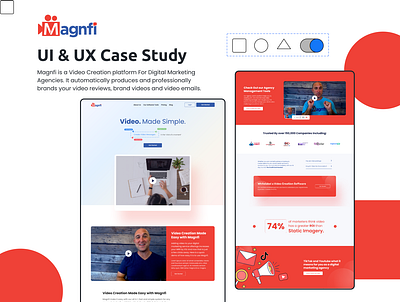 Magnfi Website - Case Study (Revamp) design homepage landing page mobile ui ux web web design website