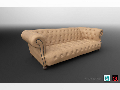 Sofa 3d model 3d 3d art 3d modeling animation branding design graphic design illustration interior design logo