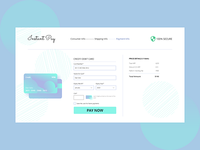 Payment Screen card design cards ui checkout credit card credit card checkout dailyui day002 design illustration minimal payment payment app payments ui uiux ux ui uxdesign uxui