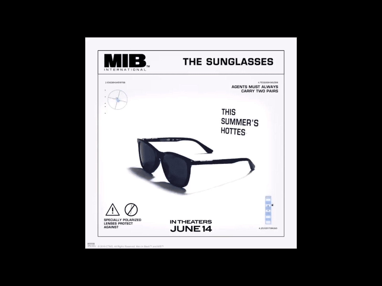 MIB graphic gadget 2d agency digital campaign entertainment gadgets gaming icon instagram logo men in black movie social media sony sunglasses typography will smith