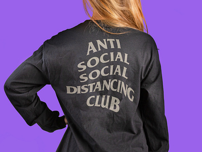 Anti Social Social Distancing Club Long Sleeve By Deniz Hotamisligil On Dribbble
