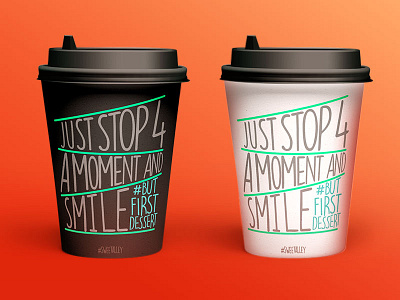 Coffee cups coffee coffee float cold brew typography