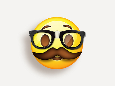 Nerd Sticker | by Emojum app branding design emoji flat icon illustration logo sticker ui ux vector