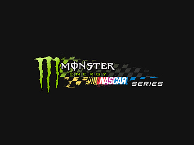 Monster Energy + Nascar Logo Design