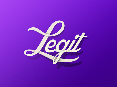 Legit Typography app branding design flat font icon illustration letterin logo type typography vector