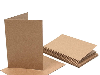 kraft paper board available in different shapes envelopesets fibercardstockandtext kraftpaperboard thunderboltpaper