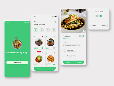 Food delivering App UI mobile app design mobile ui ui ui design uiux ux ui web design webdesign