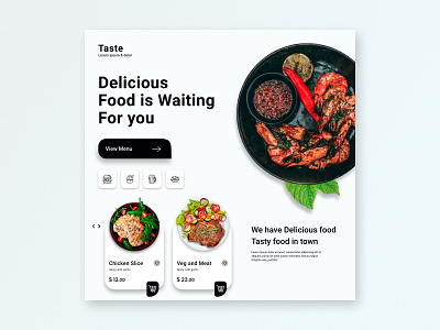 Food landing page