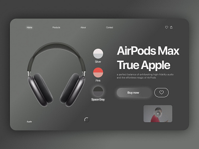 AirPods Max Landing Page