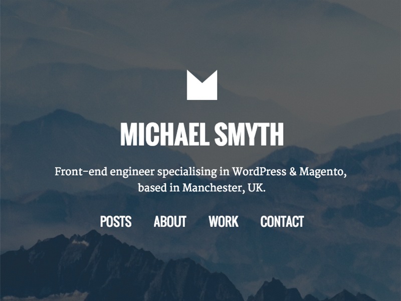 New portfolio site I'm working on freelancer homepage parallax web portfolio design
