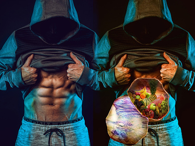 Fruit in the belly - Photo Manipulation in Photoshop
