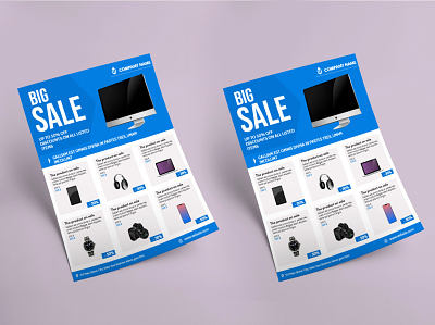 Big Sale Flyer Design For Electronic Device ad design advertisement design electronic product flyer electronics flyer flyer flyer design flyers free flyer template graphic design leaflet product flyer