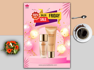 Cosmetic Product Flyer Design