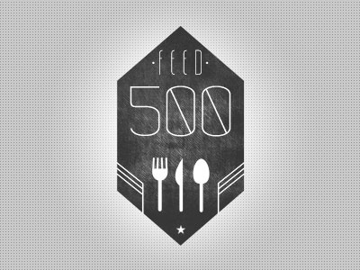 Feed 500 logo concept church logo